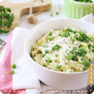 pea risotto Barefoot life